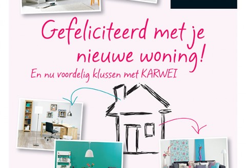 Reclame flyer voor Karwei en Domijn Enschede