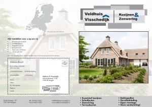 Veldhuis Reclame folder voor zonwering en kozijnen